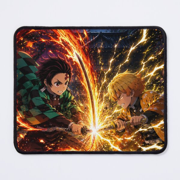 Item preview, Zenitsu Vs Tanjiro designed and sold by jinwooo.