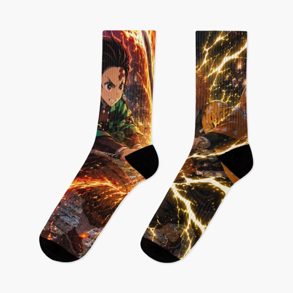 Item preview, Zenitsu Vs Tanjiro designed and sold by jinwooo.