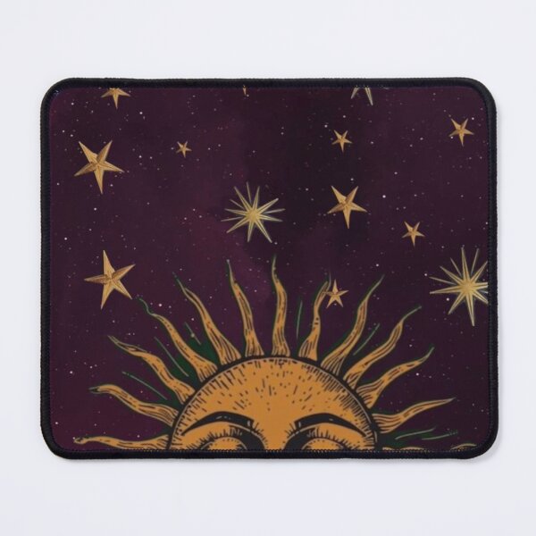 Item preview, Vintage Celestial Sun & Stars - Whimsigoth Alt Aesthetic Print designed and sold by BrontesWhimsyStore.