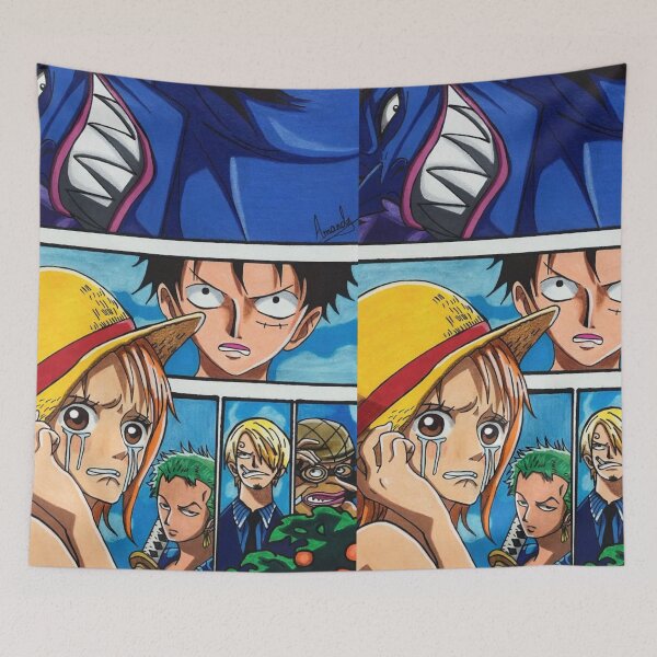 Item preview, Luffy vs Arlong One Piece designed and sold by Amanda-Drawing.
