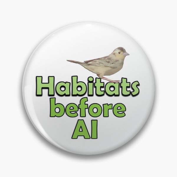 Item preview, Habitats before AI: Grasshopper Sparrow designed and sold by skwinnicki.