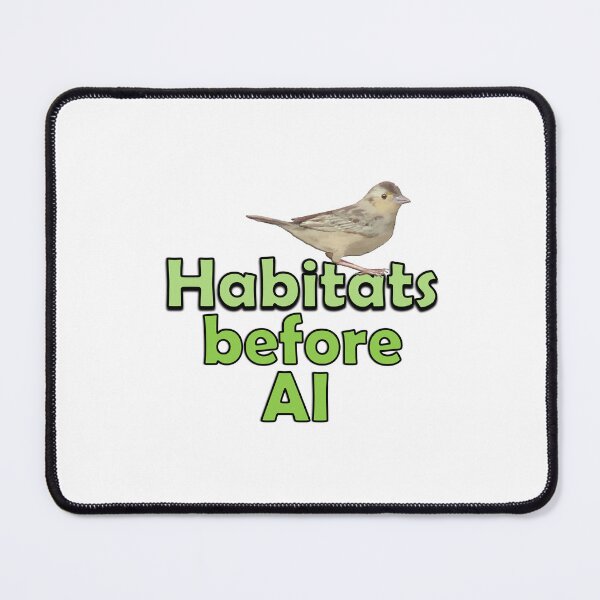 Item preview, Habitats before AI: Grasshopper Sparrow designed and sold by skwinnicki.