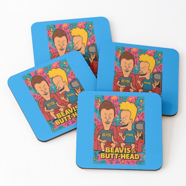 Item preview, Beavis  Butt-Head Pop Art Cartoon Poster designed and sold by WashedInFaith.