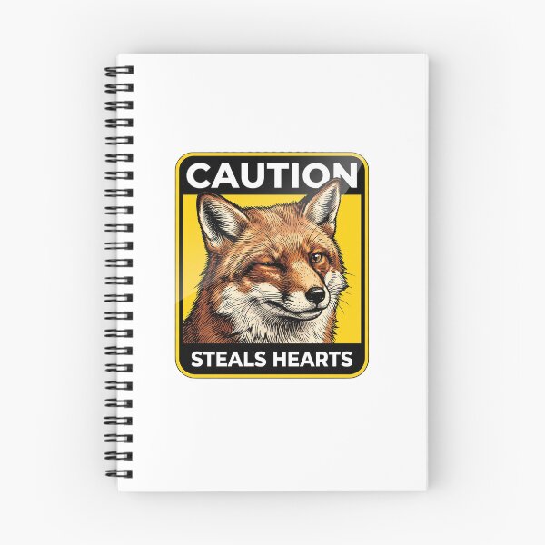 Item preview, Caution Steals Hearts Fox designed and sold by Tiffany Roy.