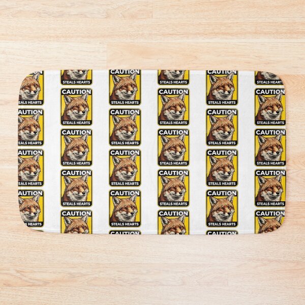 Item preview, Caution Steals Hearts Fox designed and sold by Tiffany Roy.
