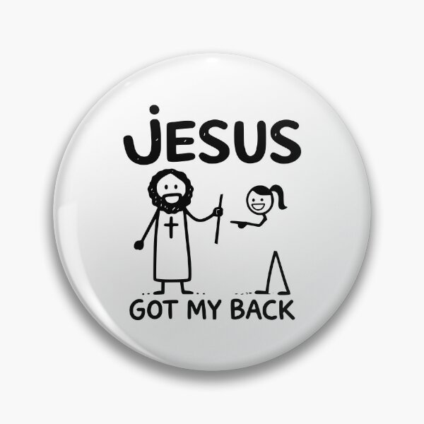 Item preview, Jesus Got My Back Funny Faith GIRL Design designed and sold by EthosWear.