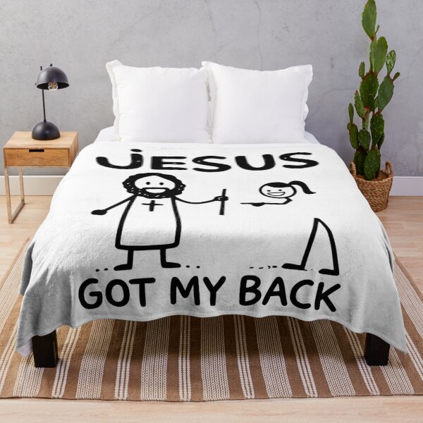 Item preview, Jesus Got My Back Funny Faith GIRL Design designed and sold by EthosWear.