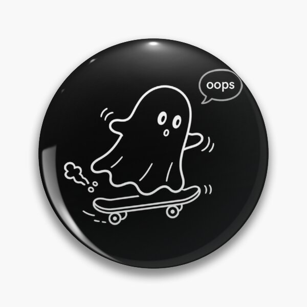 Item preview, Oops Ghost Skateboarder – Funny Cute Kawaii Skater Gift designed and sold by SakuraHQ.