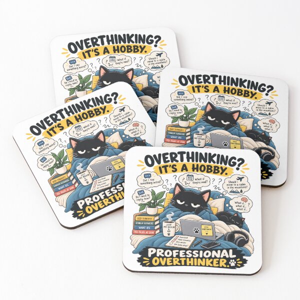 Item preview, Overthinking Is My Favorite Hobby designed and sold by Social Battery Co..