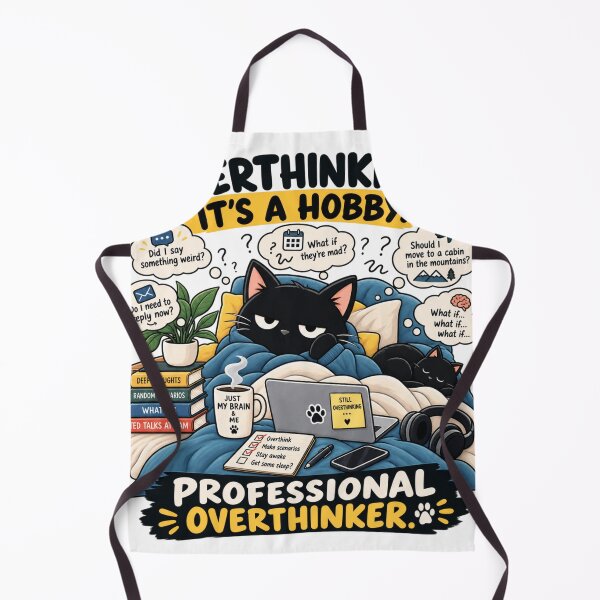Item preview, Overthinking Is My Favorite Hobby designed and sold by Social Battery Co..
