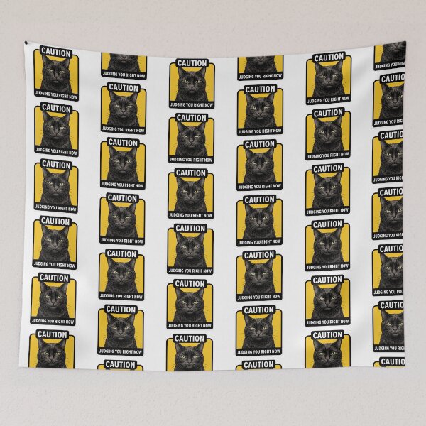 Item preview, Precaución al juzgar a un gato negro designed and sold by Roy & Tiffany.