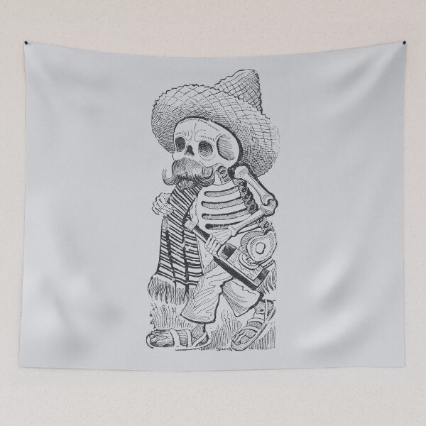 Item preview, Calavera Maderista Vintage Mexican Print designed and sold by dotingkettle.