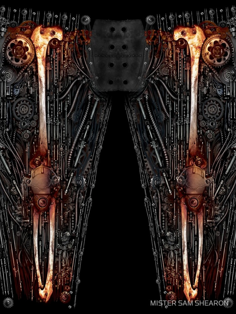 MECH-LEGS #1 : IRON - Steampunk / Dieselpunk / Bio-Mechanical / Bio-Mech - Leggings by Mister Sam Shearon by SamShearon
