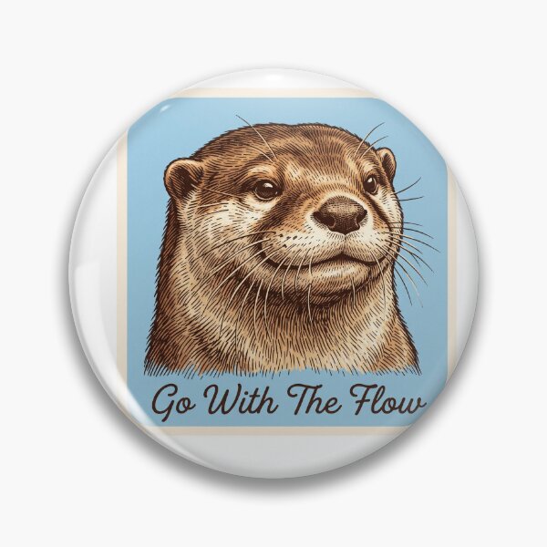 Item preview, Go With Flow Otter designed and sold by Tiffany Roy.