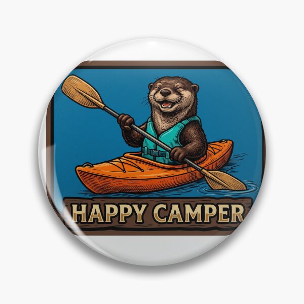 Item preview, Happy Camper Kayak Otter designed and sold by Roy & Tiffany.