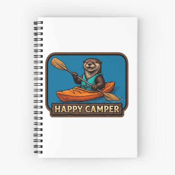 Item preview, Happy Camper Kayak Otter designed and sold by Tiffany Roy.