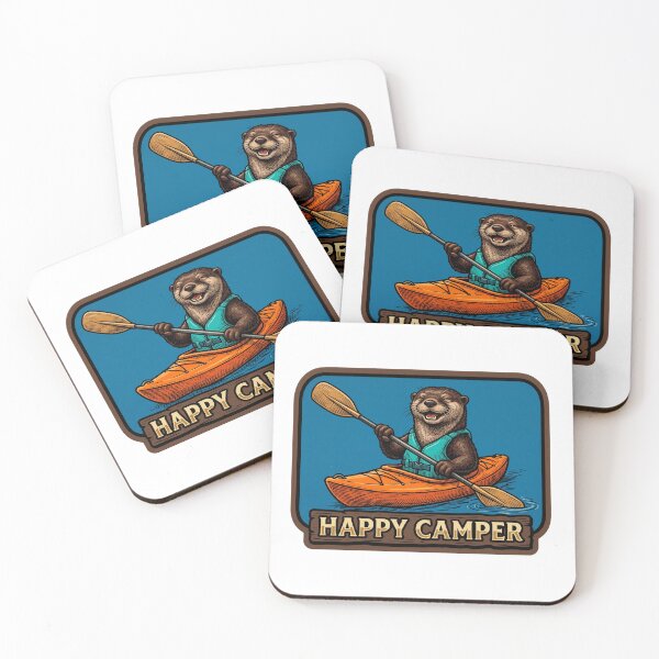 Item preview, Happy Camper Kayak Otter designed and sold by Roy & Tiffany.