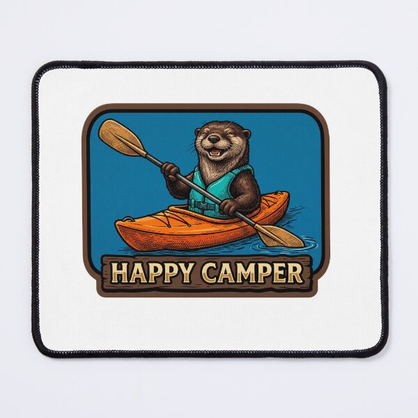 Item preview, Happy Camper Kayak Otter designed and sold by Roy & Tiffany.