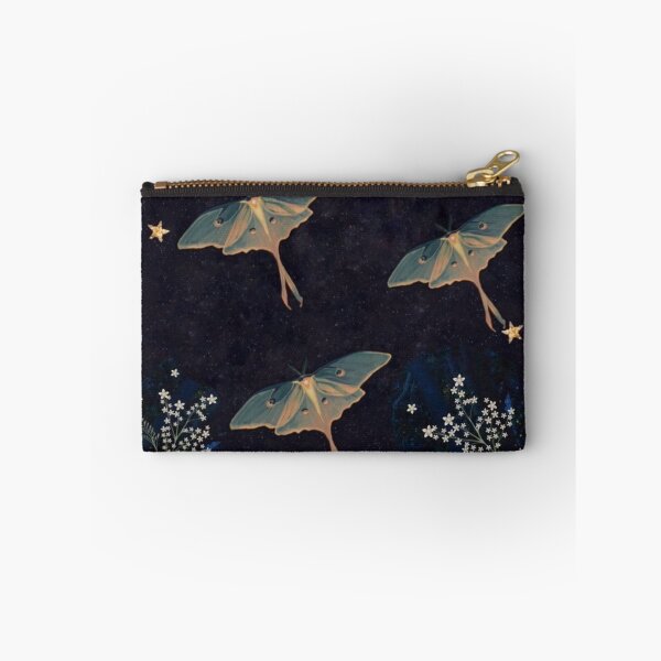 Item preview, Vintage Luna Moth & Celestial Moon - Whimsigoth Fairycore Print designed and sold by BrontesWhimsyStore.