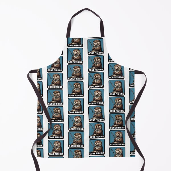 Item preview, Gone Fishing River Otter designed and sold by Roy & Tiffany.
