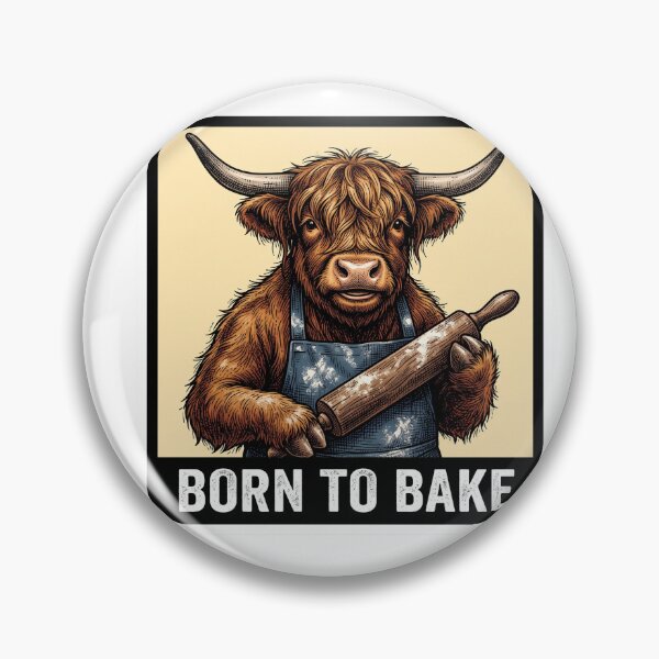 Item preview, Born To Bake Cow designed and sold by Tiffany Roy.