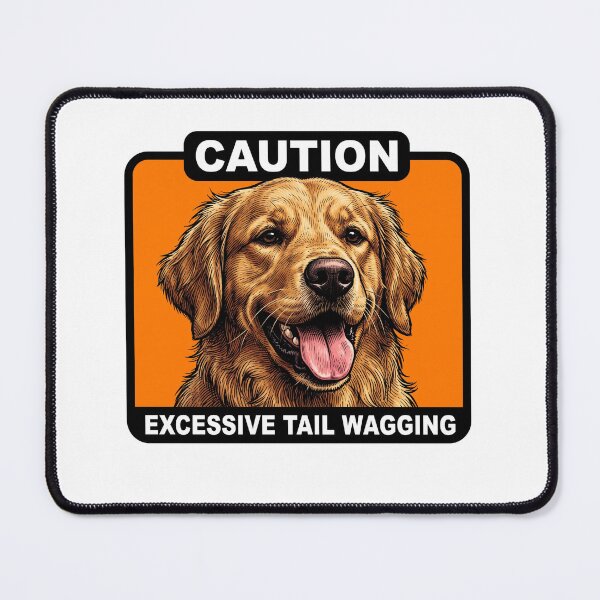Item preview, Caution Tail Wagging Retriever designed and sold by Roy & Tiffany.