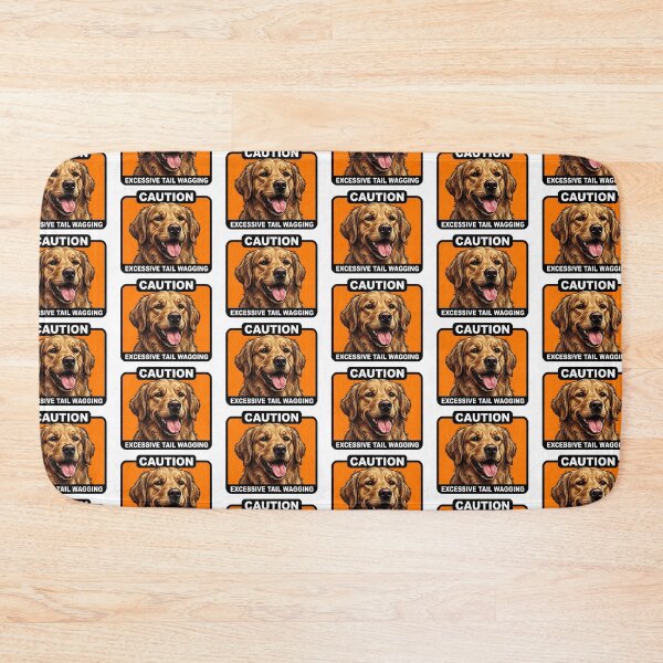 Item preview, Caution Tail Wagging Retriever designed and sold by Tiffany Roy.