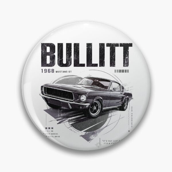 Item preview, 1968 Mustang GT 390 V8 Bullitt Fastback Vintage Distressed Design designed and sold by EdGraphy.