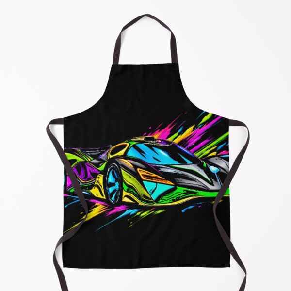 Item preview, Neon Paint Splatter Hypercar Abstract Vector Racing Art designed and sold by Nexus Space.