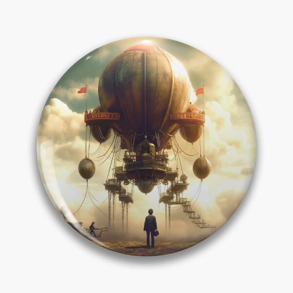 Item preview, Imaginary Fantasy Sci Fi Mysterious Hot Air Balloon designed and sold by DEC02.