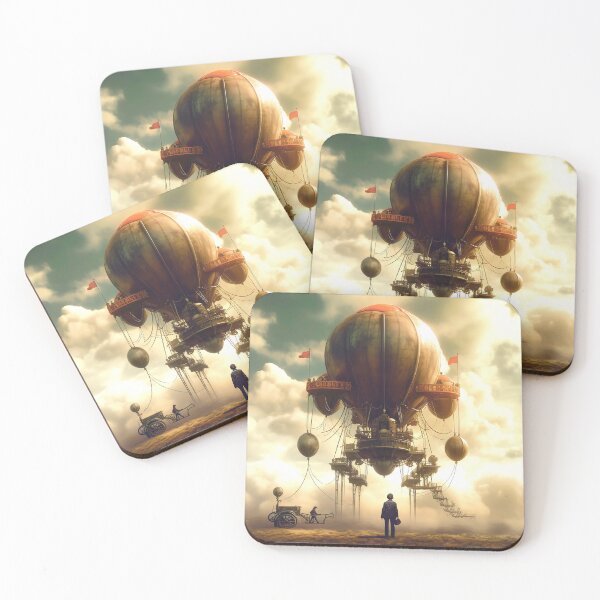 Item preview, Imaginary Fantasy Sci Fi Mysterious Hot Air Balloon designed and sold by DEC02.