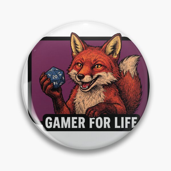 Item preview, Gamer For Life Fox designed and sold by Tiffany Roy.