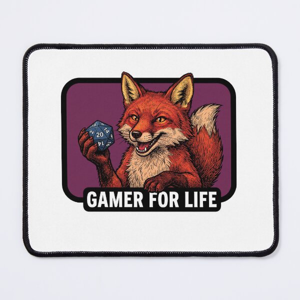 Item preview, Gamer For Life Fox designed and sold by Tiffany Roy.