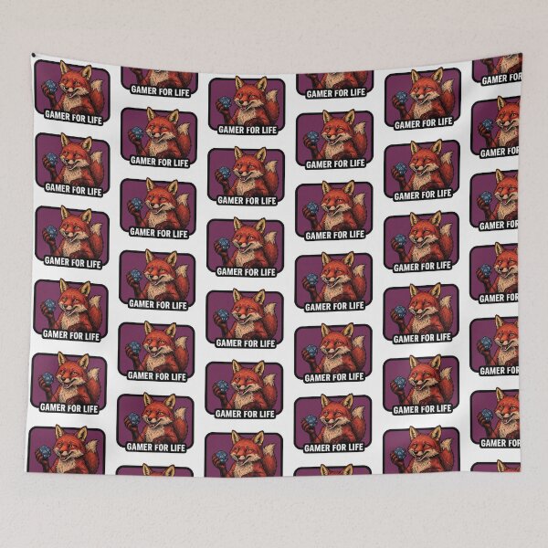 Item preview, Gamer For Life Fox designed and sold by Roy & Tiffany.