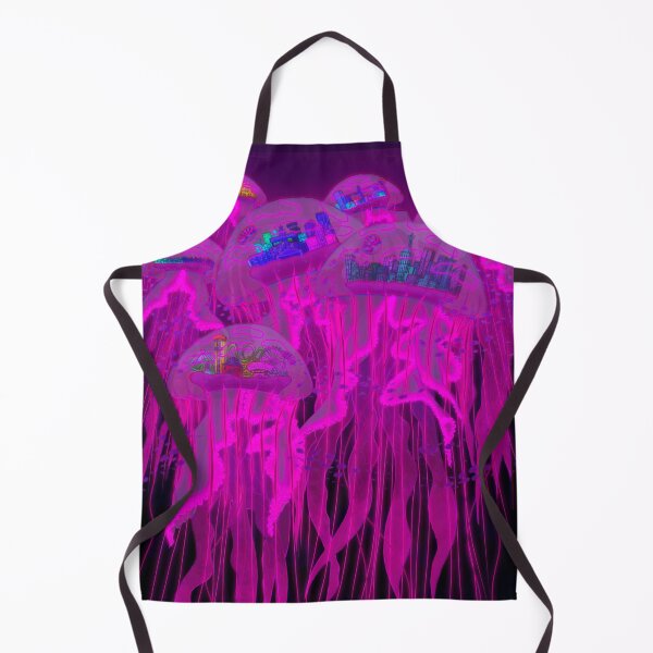 Item preview, Jellyfish Dystopian Cities – Surreal Ocean Fantasy designed and sold by TheMossAndMermaid.