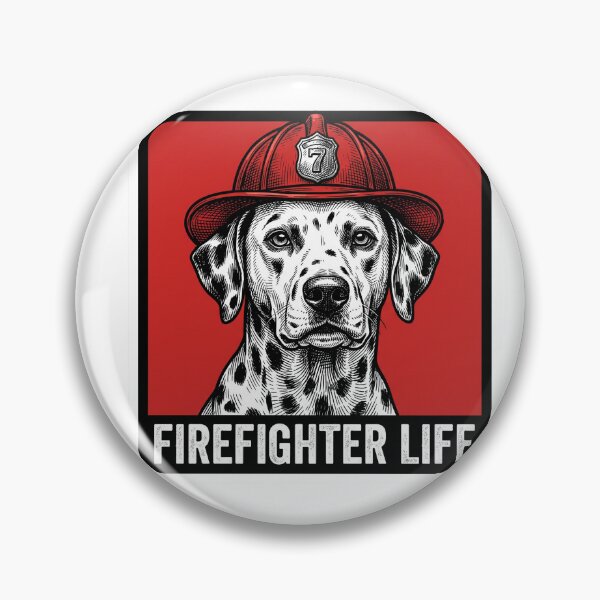 Item preview, Firefighter Life Dalmatian Dog designed and sold by Roy & Tiffany.