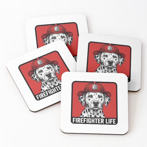 Item preview, Firefighter Life Dalmatian Dog designed and sold by Roy & Tiffany.