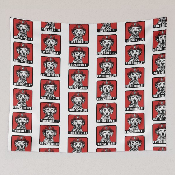Item preview, Firefighter Life Dalmatian Dog designed and sold by Roy & Tiffany.