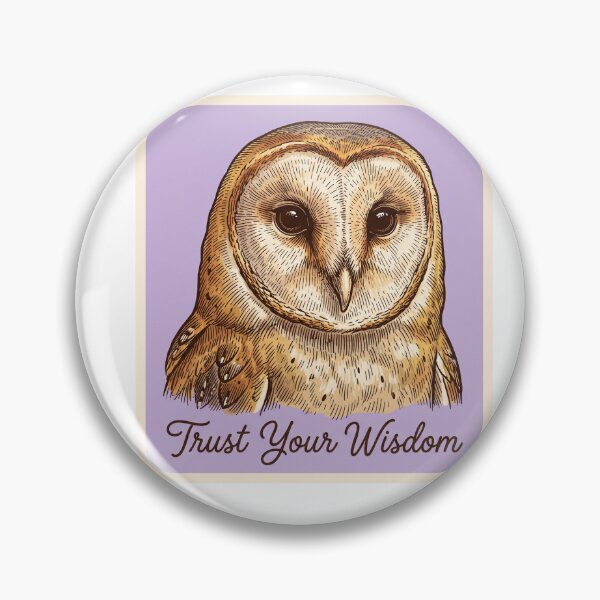 Item preview, Trust Your Wisdom Owl designed and sold by Roy & Tiffany.