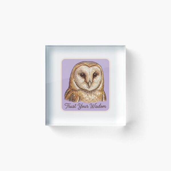 Item preview, Trust Your Wisdom Owl designed and sold by Tiffany Roy.