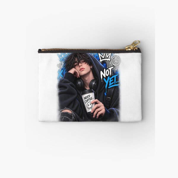 Item preview, Not Yet Need Coffee Sleepy Boy Streetwear Art designed and sold by TinyWeird.