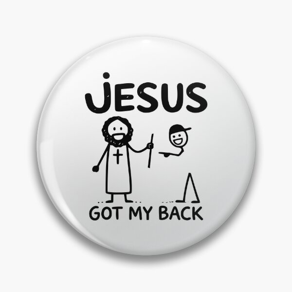 Item preview, Jesus Got My Back Funny Faith GUY Design designed and sold by EthosWear.