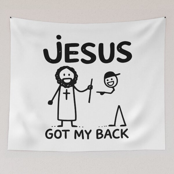 Item preview, Jesus Got My Back Funny Faith GUY Design designed and sold by EthosWear.