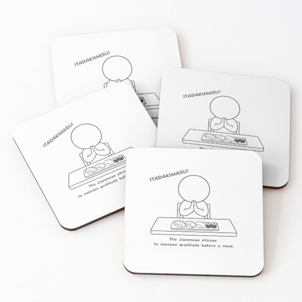 Item preview, Itadakimasu - Japanese Phrase To Express Gratitude Before A Meal designed and sold by japan-picto.