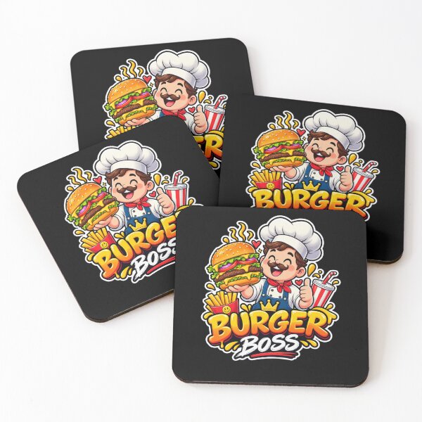 Item preview, Burger Boss Chef Funny Burger Lover Foodie Fast Food Design designed and sold by Artbysarmina.