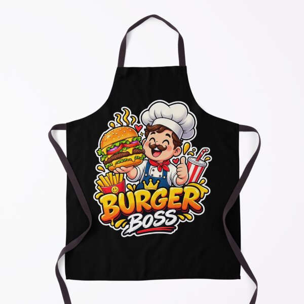 Item preview, Burger Boss Chef Funny Burger Lover Foodie Fast Food Design designed and sold by Artbysarmina.