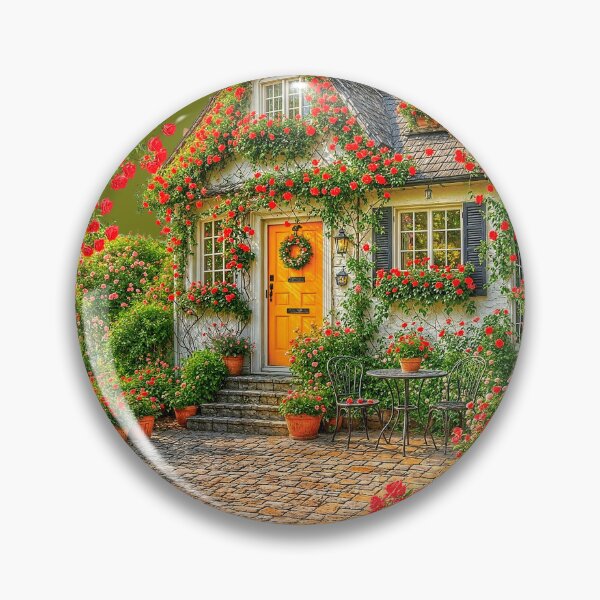 Item preview, Charming Cottage Surrounded by Roses designed and sold by The Empire Of Digital Art..