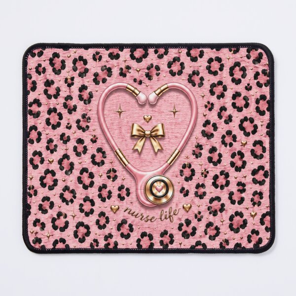 Artikelvorschau, Pink Leopard Nurse – Tierdruck aus dem Pflegeleben entworfen und verkauft von HO•Designs.