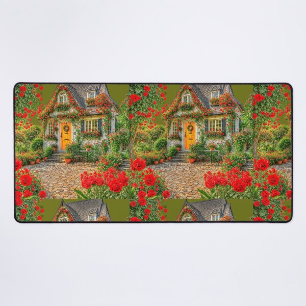 Item preview, Charming Cottage Surrounded by Roses designed and sold by The Empire Of Digital Art..