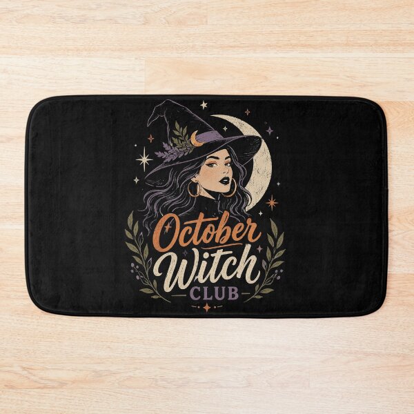 Item preview, October Witch Club – Celestial Halloween Witch Art designed and sold by Stinky Lincy's Apparel Company.